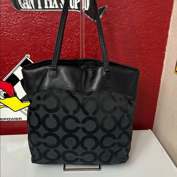 Coach Black and Gray Women's Tote Bag - Picture 4 of 11